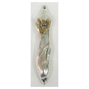 Sterling Silver Wave Mezuzah