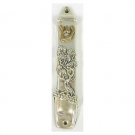 Sterling Silver Mezuzah with Tree of Life and Walls of Jerusalem