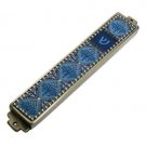 10cm Pewter Mezuzah with Scrollwork Etchings