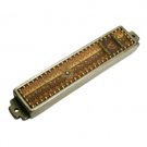7cm Mezuzah with Hand-Painted Brown Floral Pattern in Pewter