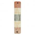 Marble Mezuzah with Stripes and Large Star of David