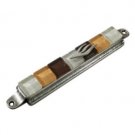Mezuzah with Brown Stones