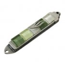 Mezuzah with Light Green Stones