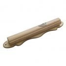 25cm Mezuzah with Rounded Edge and Wavy Mounting in Wood