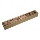 15 Centimeter Mezuzah with Copper Jerusalem Plate in Wood