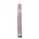 10 cm silver mezuzah with a pastel painted surface