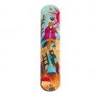 Yair Emanuel Mezuzah with a Fiddler and Torah Scroll in Painted Wood