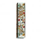 Yair Emanuel Mezuzah with Birds and Flowers in Painted Wood