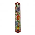 Yair Emanuel Mezuzah Cut by Laser – Blooming Spring Flowers