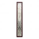 Mezuzah with Diamond Pattern and Brown Frame