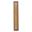 15 cm wood mezuzah with silver beaded chain