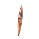 Copper Oval Mezuzah with Fiery Shin