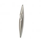 Matte Oval Mezuzah with Shin and Sleek Shape