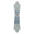 7cm Glass Mezuzah with a Sculpted Design