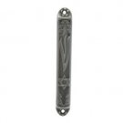 Cast Metal Mezuzah with Large Shin and Star of David