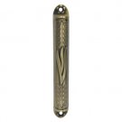 15 cm bronze mezuzah with detailed filigrees