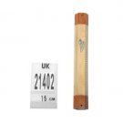 Wood Mezuzah with Hexagon Shape and Silver Shin