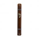 12cm Wood Mezuzah with Curved Edges