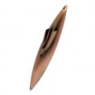 7 cm copper mezuzah with a raised Hebrew letter ""Shin""