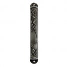 10 cm Pewter Mezuzah with floral design