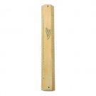 15 Centimeter Octagonal Mezuzah with Shin and Silver Bands