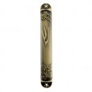 10cm Bronze Mezuzah with Olive Branch Design