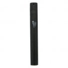 12 cm dark wood Mezuzah with ""Shin"" in white