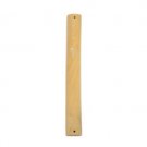 Light wood mezuzah with white inscription
