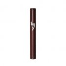 Dark Brown Wood Mezuzah with Shin and Semi-Circle Shape