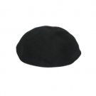 24 cm black knitted kippah