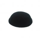 Black DMC Knitted Kippah with Large Dome Shape