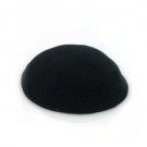17cm Black DMC Knitted Kippah with Perforated Holes