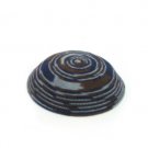 15cm Blue DMC Knitted Kippah with Shades of Blue and Brown Swirl