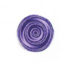 12 Centimeter Flat Knitted Kippah in Shades of Purple Swirled Pattern