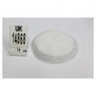 White DMC Knitted Kippah with Silver Band