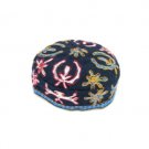 Bukharian Kippah with Colorful Floral Patterns