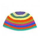 24 cm ""freak"" kippah with bright rainbow colors