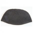 Black Knitted Freak Kippah with Box Weave