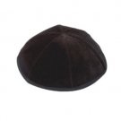 Kippah in Black German Velvet with 6 Parts