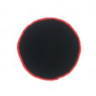 10 cm knitted black kippah with embroidery