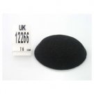 16 Centimeter Black Knitted Kippah with Loose Weave and Thick Yarn