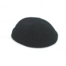 20 cm knitted kippah with detailed crocheting