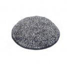 16 cm knitted black and white kippah with unique pattern