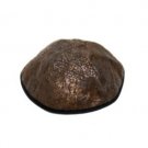 Textured Kippah in Bronze Color