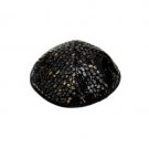Kippah with Crocodile Skin Pattern in Black