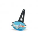 Children’s Kippah Clip Set with Jet Plane and Hebrew Alphabet