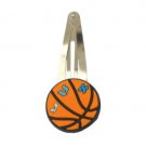 Twelve basketball kippah clips in rubber with Hebrew letters