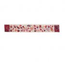Yair Emanuel Hand Embroidered Atara with Red Floral Pattern and Birds