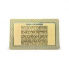 Pocket-sized amulet written in English
