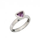 Hazorfim Amethyst Trillion Ring
